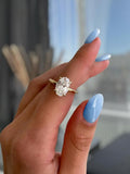 2 CT Oval Cut IGI Certified Lab Grown Diamond Ring