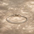 Round Brilliant Cut Lab Grown Diamond Tennis Bracelet