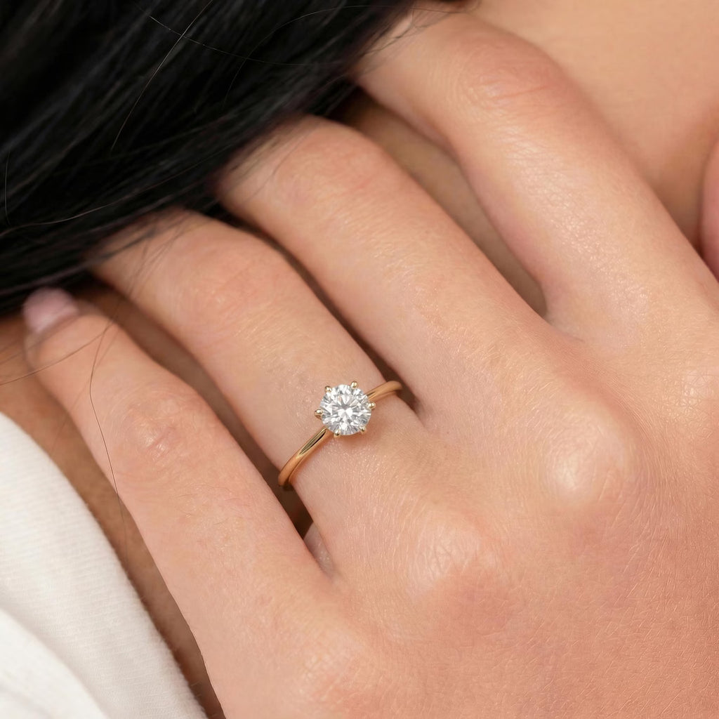 Classic Six-Prong Solitaire Ring