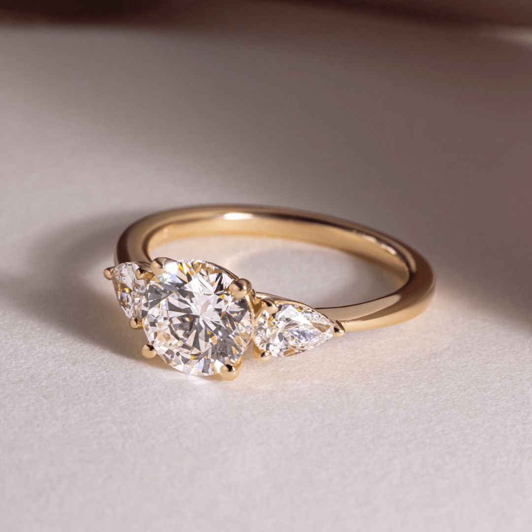 Round Cut Three Stone Diamond Ring, 2.00 CT