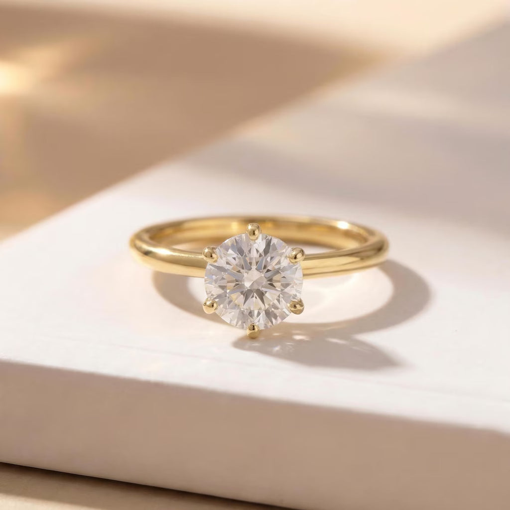 Classic Six-Prong Solitaire Ring