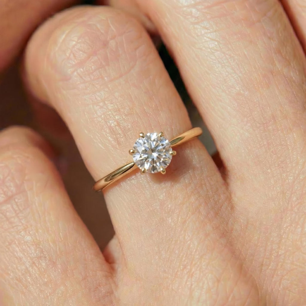Classic Six-Prong Solitaire Ring