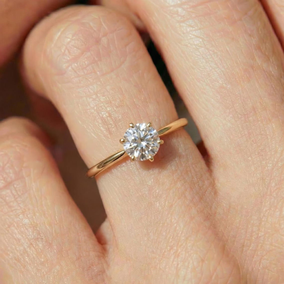 Classic Six-Prong Solitaire Ring