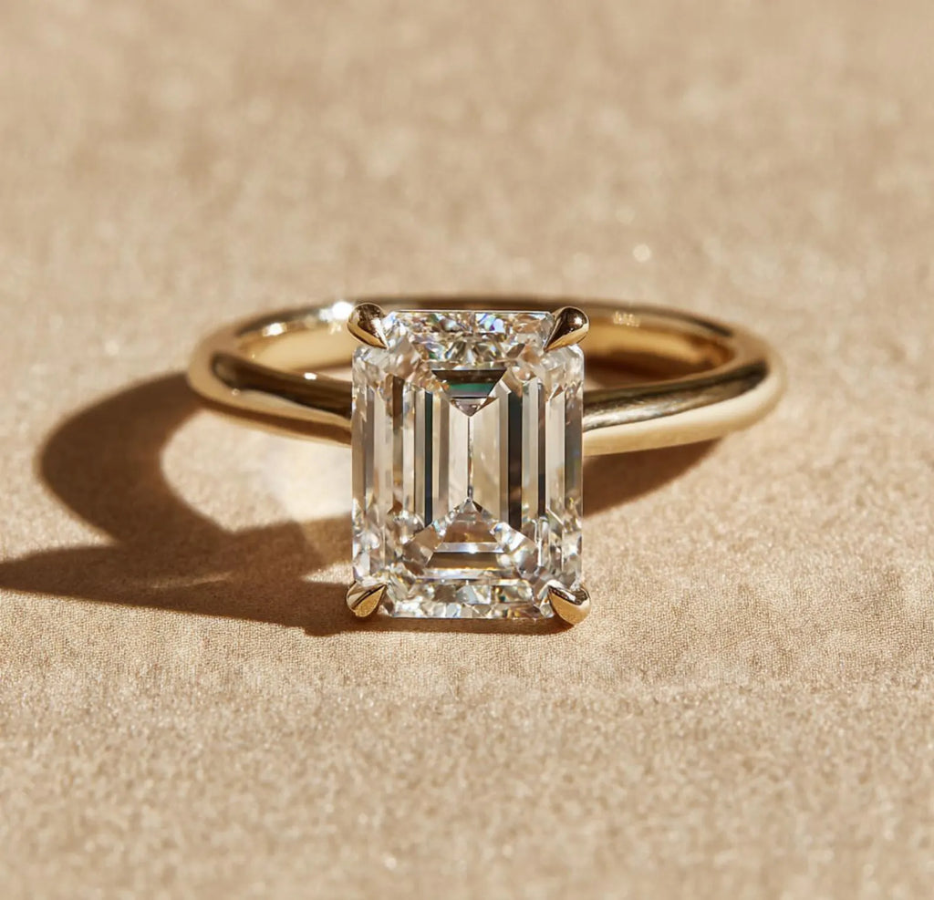 3 carat Emerald Cut Solitaire