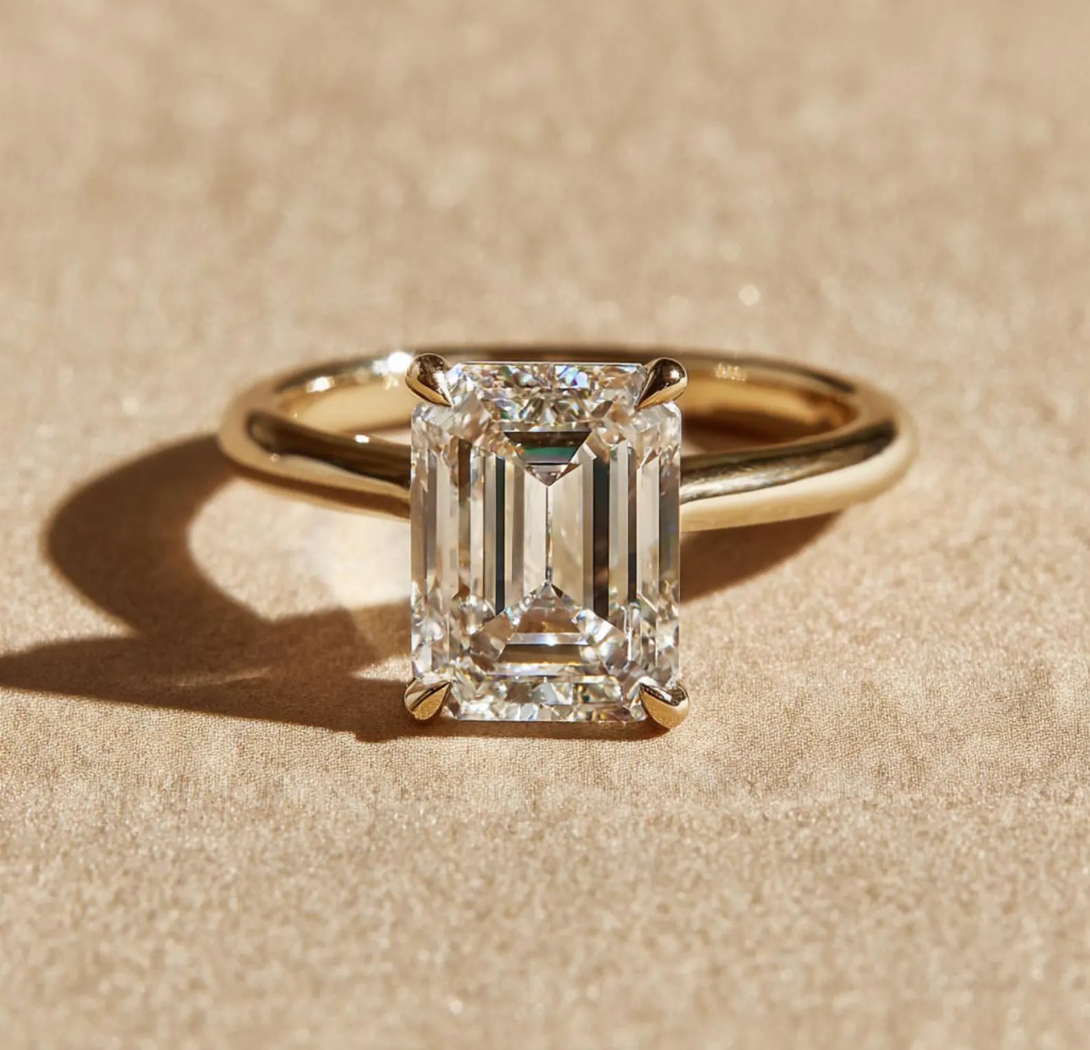 3 carat Emerald Cut Solitaire