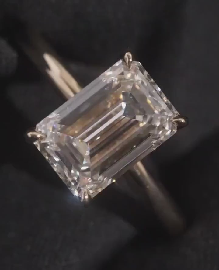 3 carat Emerald Cut Solitaire